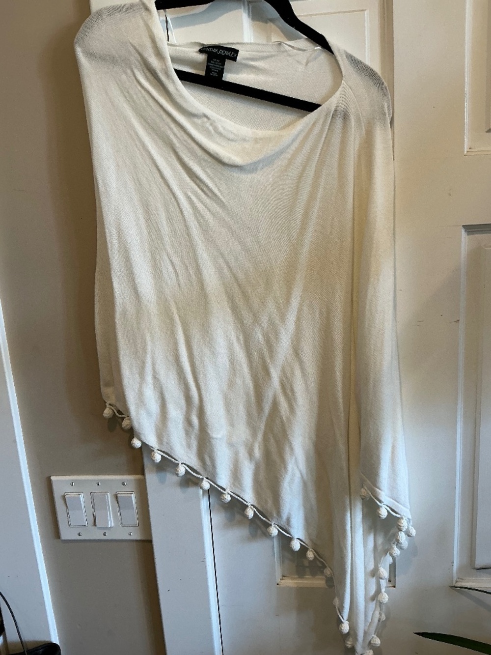 Cynthia Rowley asymmetrical shawl!  One size fits most!